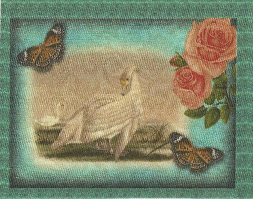 Bavlněná látka - panel 8 x 11 cm — foto 1