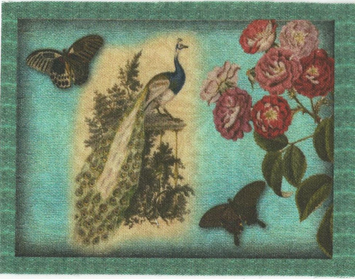 Bavlněná látka - panel 8 x 11 cm — foto 1