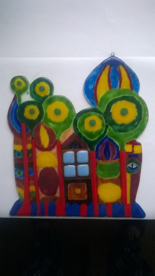 Obrázek na motiv Hundertwasser