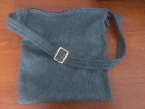 Taška , crossbody, kabelka šedá fleec — foto 1