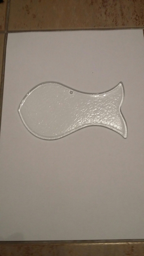 Skleněné závěsy - ryba 10,5 x 7,4 cm