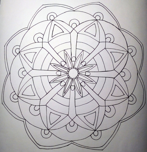 Mandala k vybarvení velká 7 — foto 1