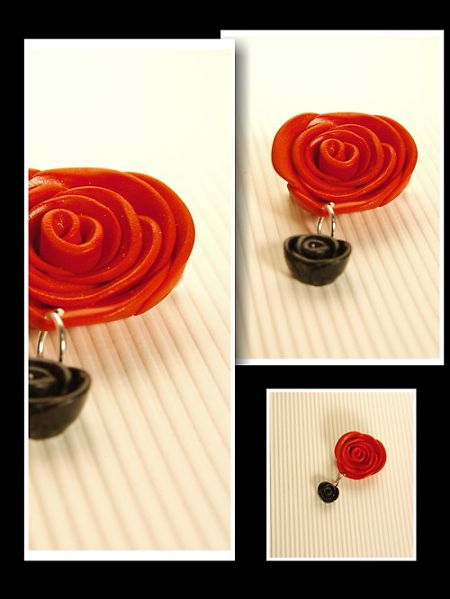 Glamour Rose Red brošňa — foto 1