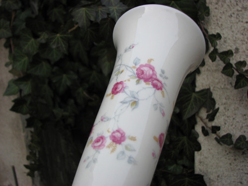 Plané růže...porcelánová váza