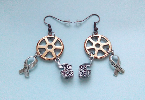 Náušnice Kombinace - Ozub. Amulet
