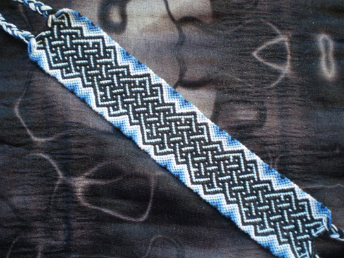 Náramek "Vlnka" - modrá