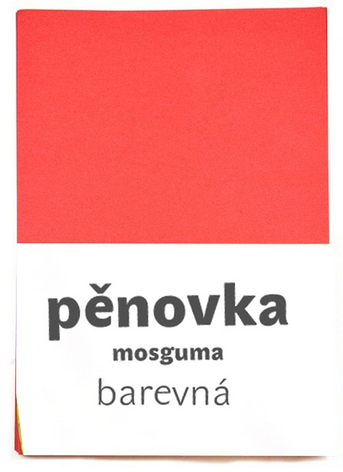 Mosguma, PĚNOVKA, červená , A4, cca 2mm — foto 1