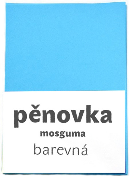 Mosguma, PĚNOVKA, světle modrá , A4, cca 2mm