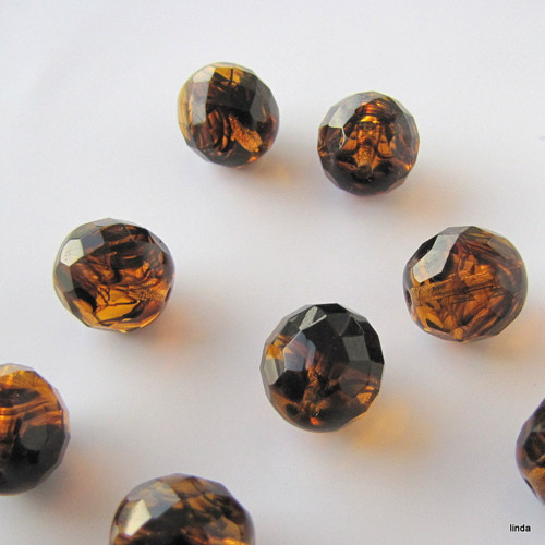 Ohňovky * KULIČKA 12mm * želvovina * 5ks/bal