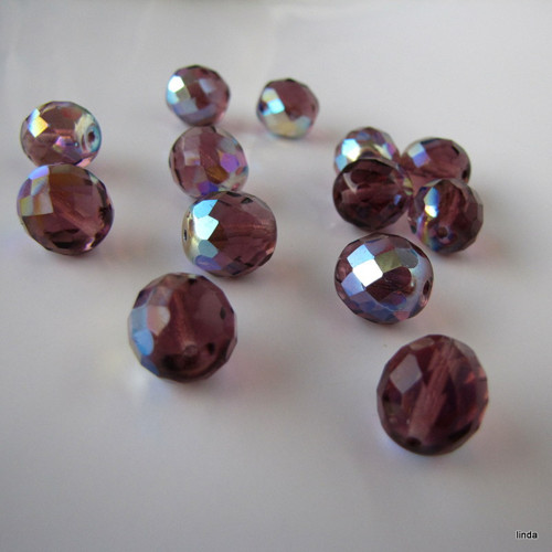 Ohňovky * KULIČKA 12mm * ametyst AB * 5ks/bal