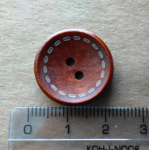 Dřevěný knoflík kulatý