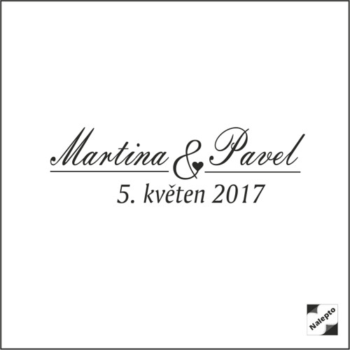 Svatební razítko 1 na přání — foto 1