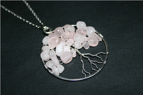 Amulet RŮŽENÍNOVÝ STROM ŽIVOTA - chirurgická ocel