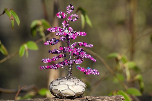 Perličkový stromeček fialkový — foto 1