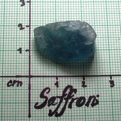 Fluorit tmavě zeleno modrý (SUROVÝ) č.10 — foto 1