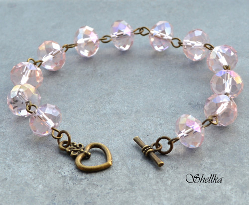 Náramek ,,SPARKLY PINK,, + náušnice ZDARMA — foto 1