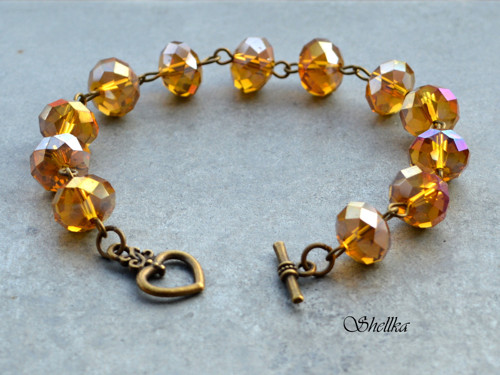 Náramek ,,SPARKLY HONEY,, + náušnice ZDARMA — foto 1