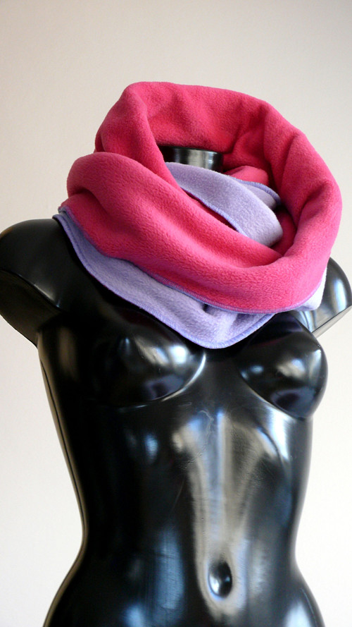 Nákrčník Doublecolour Fleece/Fuchsia&Violet