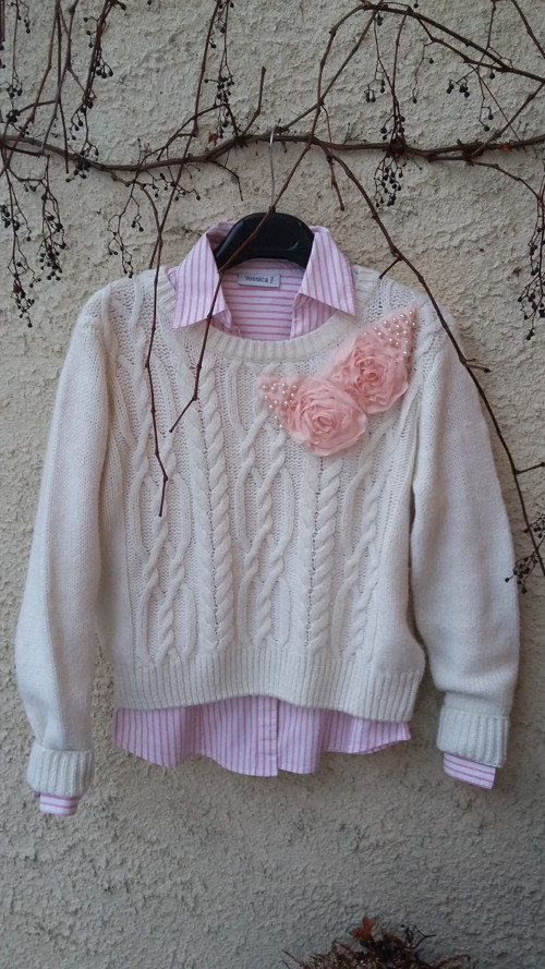 Svetr v "boho" stylu...sleva na 99,-Kč — foto 1