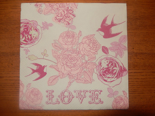 Ubrousek na decoupage - do růžova — foto 1