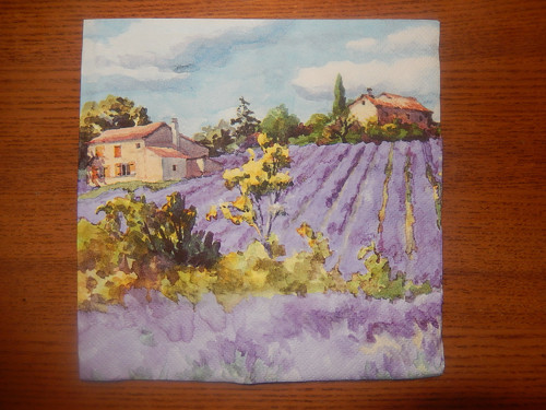 Ubrousek na decoupage - v Provance