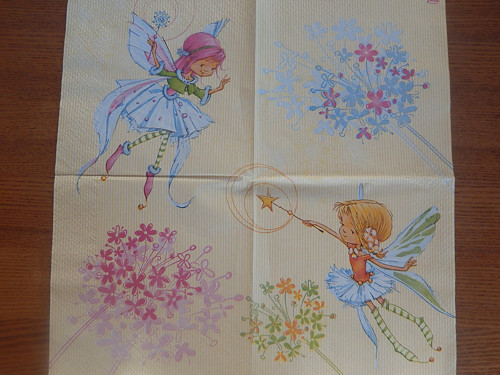 Ubrousek na decoupage - kouzelné víly