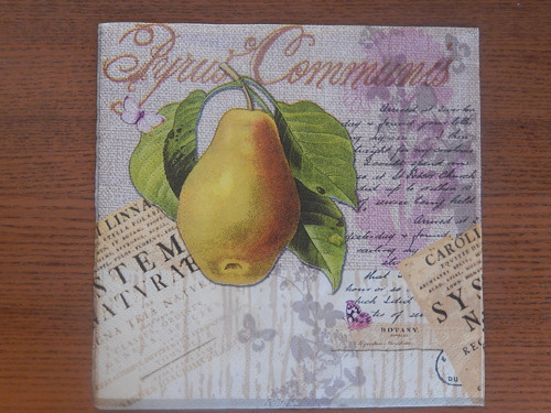 Ubrousek na decoupage - hruška — foto 1