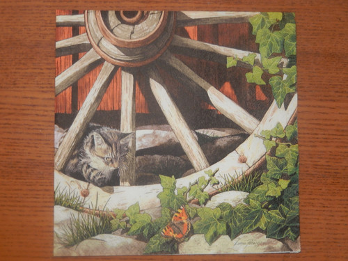 Ubrousek na decoupage - mourek si hraje