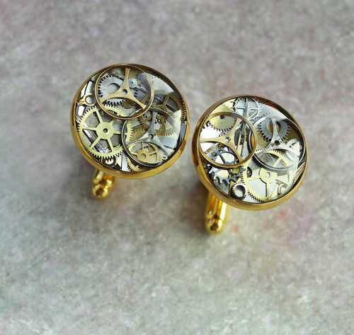 Manžetové knoflíčky /gold/ — foto 1