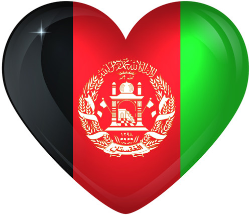 BP Vlajka Afghanistan - srdce