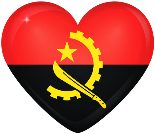BP Vlajka Angola - srdce