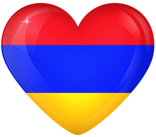 BP Vlajka Armenie - srdce