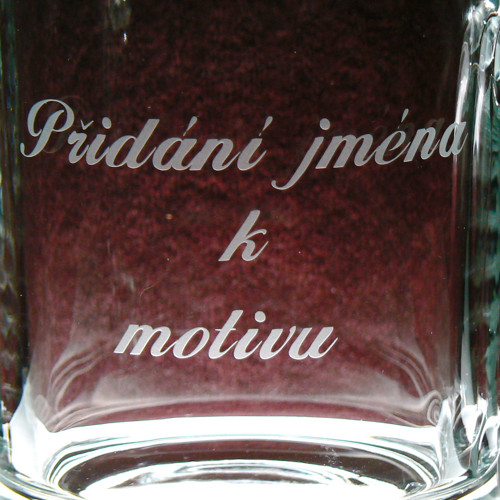 Doplnění jména k zakoupenému sklu