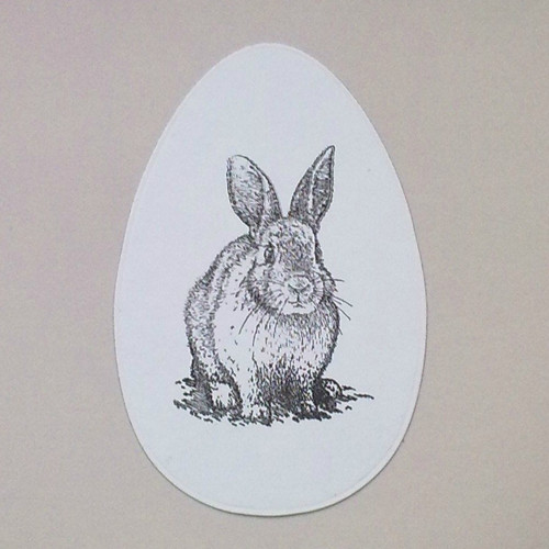 Kraslice zajíček (10cm) (inkoust. otisk)