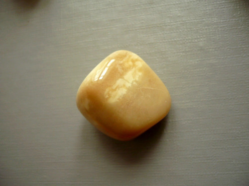 Tromlovaný – žlutý opál, 21 mm, č.37