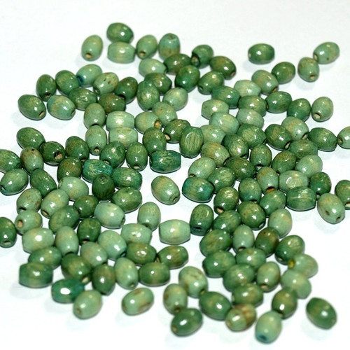 Dřevěné korálky ovál 6x4,5 mm (cena 350ks)