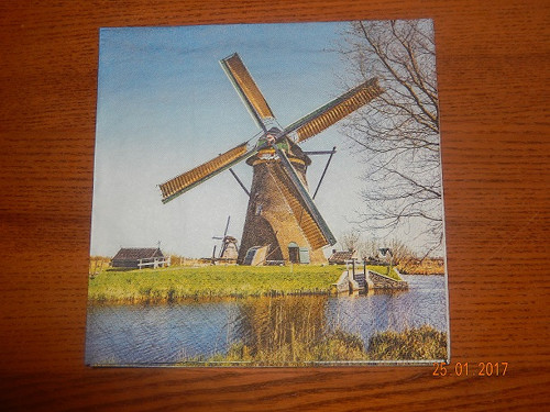 Ubrousek na decoupage - mlýn — foto 1