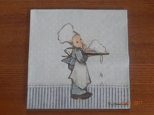 Ubrousek na decoupage - kuchtík