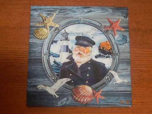 Ubrousek na decoupage - kapitán — foto 1