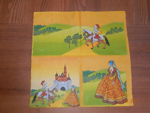 Ubrousek na decoupage - pohádka