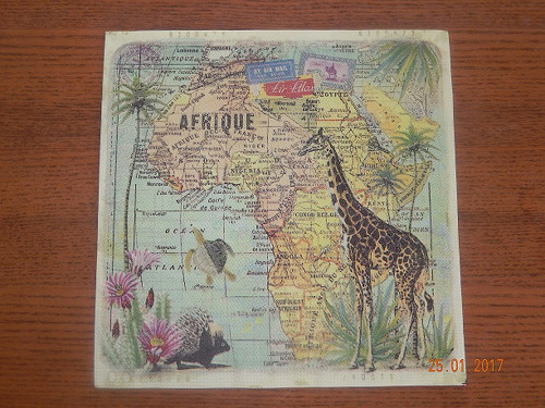 Ubrousek na decoupage - žirafa — foto 1