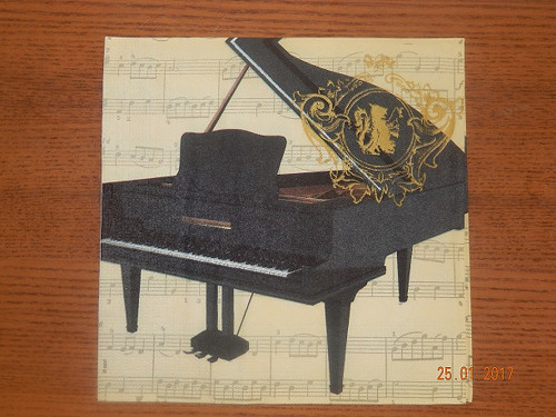 Ubrousek na decoupage - koncert pro klavír