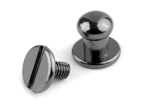 Sedlář. nýt šroubovací pr.6 mm (5 párů)- černá