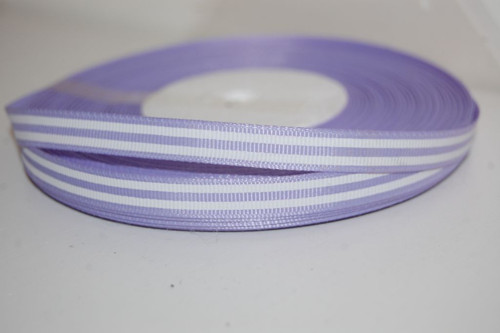 Stuha rypsová š.10 mm: Striped Lila