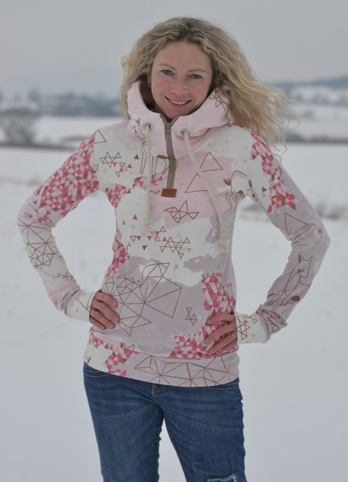 Růžová mikina — foto 1