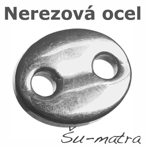 Ocelový konektor, 16,5x13 mm (2 ks)