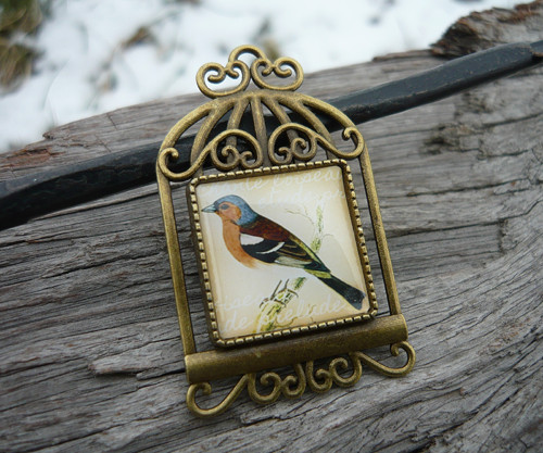 Brož Vintage Bird — foto 1
