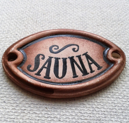 SAUNA (keramická cedulka) — foto 1