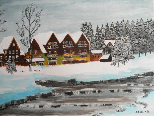 Zima v Krkonoších