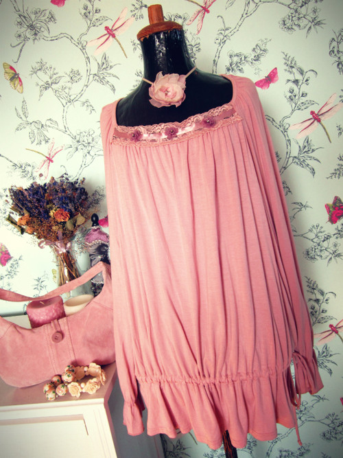 Tunika powder pink,větší — foto 1